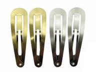 Sponka do vlasov pukaka Duko - 58 mm, strieborn, zlat, 4 ks