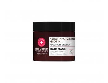 Energizujúca maska pre slabé a mastné vlasy The Doctor Keratin + Arginine + Biotin Mask - 295 ml