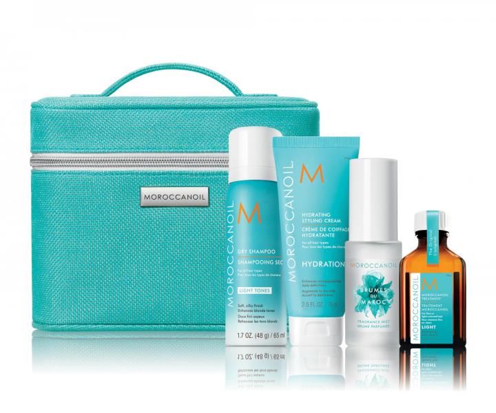 Dar�ekov� sada pre svetlovl�sky Moroccanoil Mediterranean Escape Blonde + kozmetick� ta�ka zadarmo