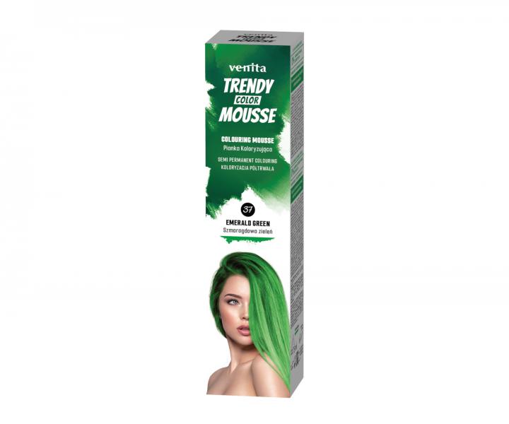 Farebn penov tuidlo Venita Trendy Color Mousse Emerald Green - 75 ml, smaragdovo zelen