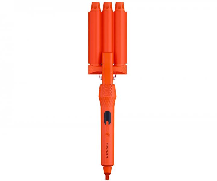 Trojkulma pre stredn vlny Freylish Hair Curler - 25 mm, oranov