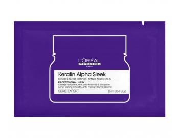 Maska pre uhladenie krepat�ch vlasov Lor�al Professionnel Serie Expert Keratin Alpha Sleek - 15 ml (bonus)