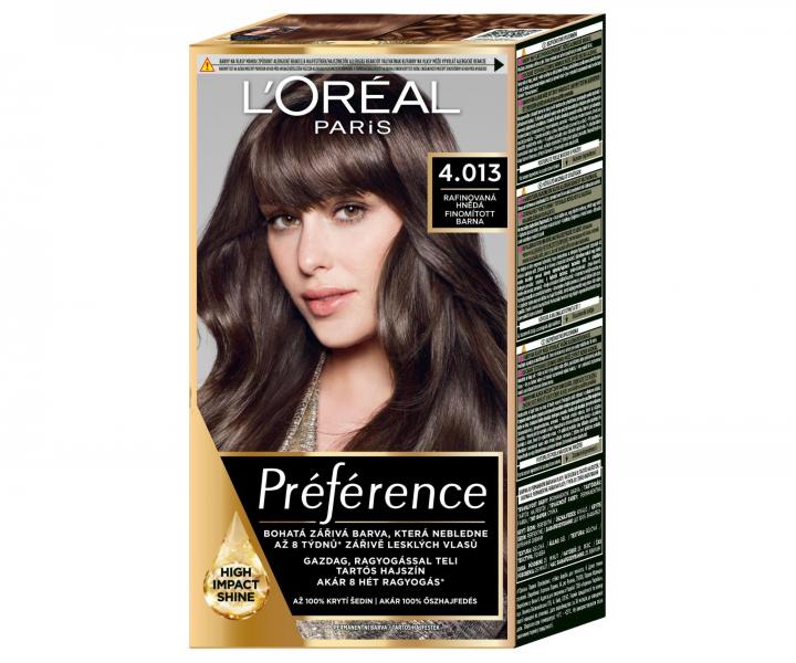 Permanentn� farba Lor�al Pr�f�rence 4.013 rafinovan� hned�