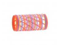 Samodr�iace nat��ky na vlasy Bellazi Velcro pr. 30 mm - 12 ks, �erven�