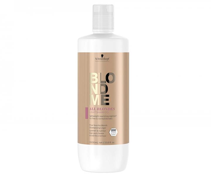 �ahk� �amp�n pre blond vlasy Schwarzkopf Professional BlondMe All Blondes Light Shampoo - 1000 ml