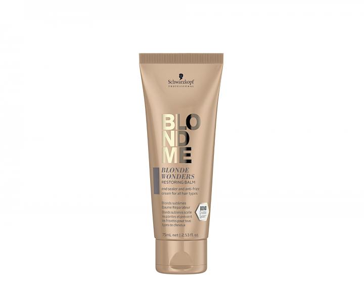 Kr�mov� balzam na obnovenie blond vlasov Schwarzkopf Professional BlondMe Blonde Wonders - 75 ml