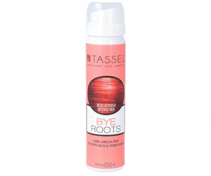 Sprej na zakrytie odrastov Tassel Cosmetics Bye Roots - 75 ml, intenzvny erven