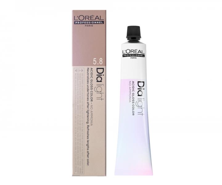 Preliv na vlasy Loral Dialight 50 ml - odtie 5.8 svetl mokka hned