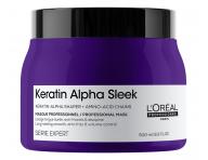 Maska pre uhladenie krepat�ch vlasov Lor�al Professionnel Serie Expert Keratin Alpha Sleek - 500 ml