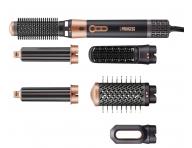 Multifunk�n� stylingov� kulmof�n so �iestimi nadstavcami Princess Airstyler Plus 529215  - 1000 W, �ierny
