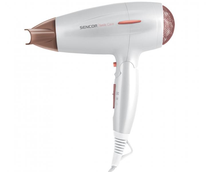 Cestovn fn na vlasy Sencor SHD 7200GD - 2000 W, biely