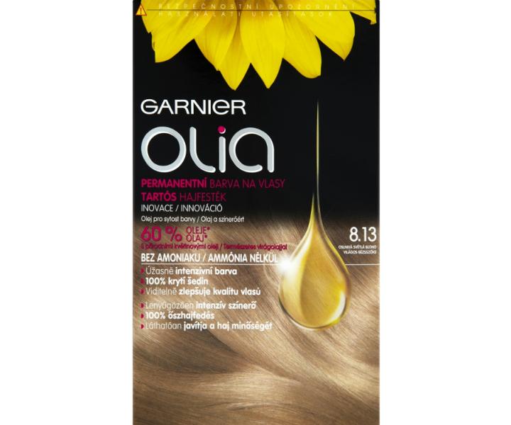 Permanentn olejov farba Garnier Olia 8.13 oslniv svetl blond