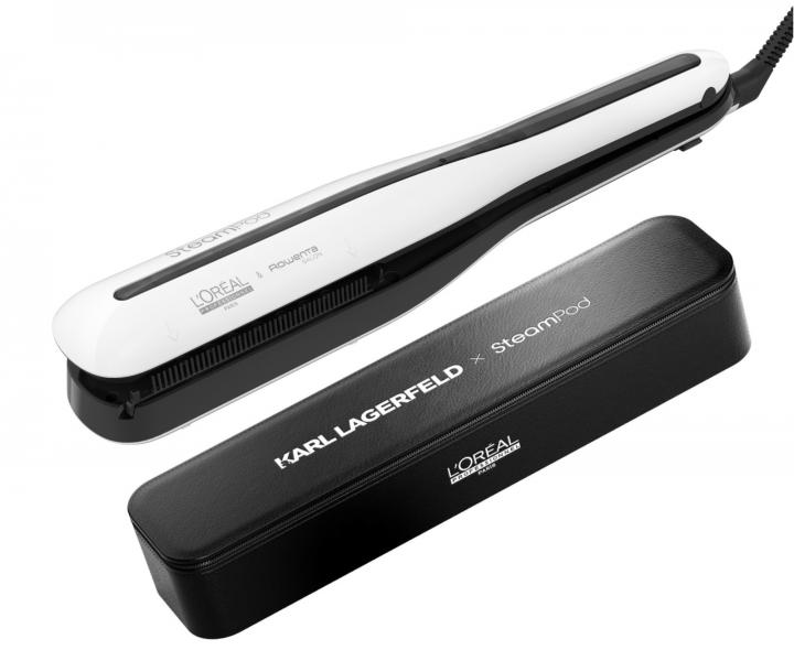 Parn� �ehli�ka na vlasy Lor�al Professionnel SteamPod 3.0 - biela + p�zdro Karl Lagerfeld zadarmo