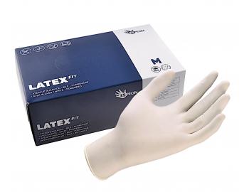 Latexov rukavice pre kadernkov Latex Fit - 100 kusov, ve. M