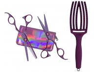 Sada no�n�c 5,75" a efila�n�ch no�n�c 6,35" Olivia Garden SilkCut ThinkPink + kefa zadarmo