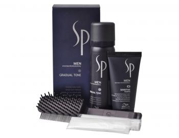 Pnska tnovacie pena Gradual Tone Wella SP Men - 60 ml + 30 ml - ierna