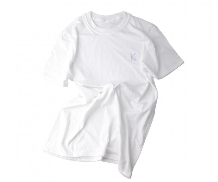 Krastase bavlnen triko s krtkym rukvom - biele, vel.M