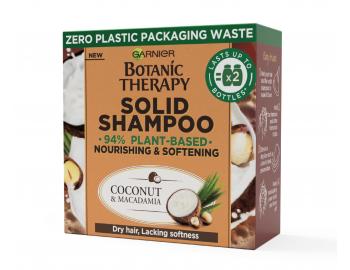 Tuhý šampón pre suché vlasy Garnier Botanic Therapy Solid Shampoo Coconut & Macadamia - 60 g