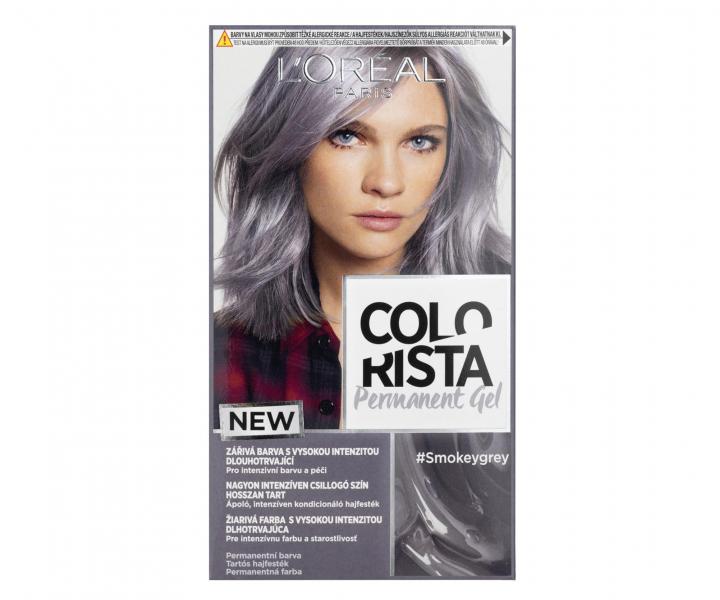 Permanentn farba na vlasy Loral Colorist Permanent Gel Smokey Grey - dymovo ed