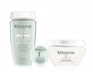 Sada pre mastn korienky a scitliven dky Krastase Divalent + istiaci l 75ml zadarmo