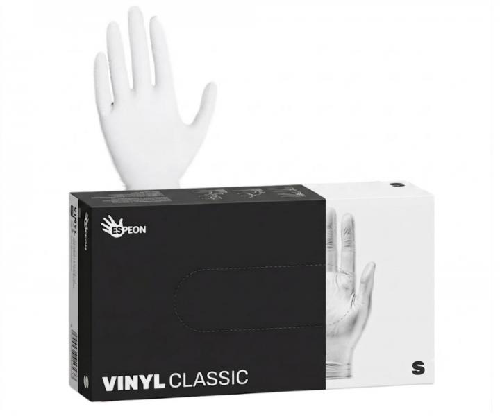 Vinylov� p�drovan� rukavice Espeon Vinyl Classic - 100 ks, biele