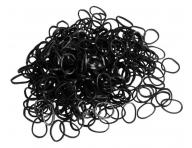 Gumiky do vlasov Duko 2555B - ierne, 500 ks
