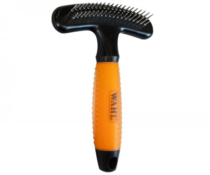 Obojstrann� vy�es�vac� hrebe� na zvieraciu srs� Wahl Professional Double Row Rake 58443 - oran�ov�