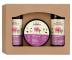 Telov� rad starostlivosti o telo Green Pharmacy Body Care s dama�skou ru�ou a bambuck�m maslom - dar�ekov� sada - sprchov� g�l + cukrov� peeling + telov� mlieko