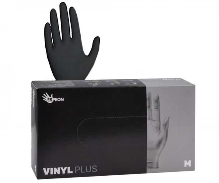 Vinylov� rukavice Espeon Vinyl Plus - 100 ks, �ierne