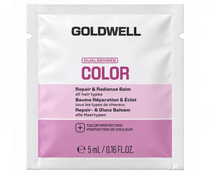 Regenera�n� bezoplachov� balzam pre �iariv� farbu a lesk vlasov Goldwell Dualsenses Color Repair & Radiance Balm - 5 ml