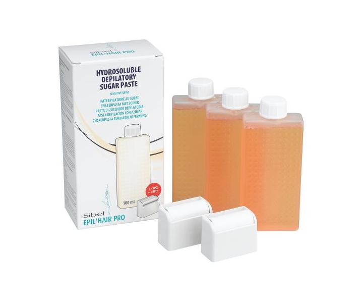 Depilan cukrov pasta s roll-on hlavicou Sibel pre citliv pokoku