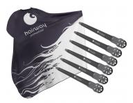 Kaderncka pltenka na strihanie Hairway - ierno-biela + karbnov klipsy do vlasov Hairway - 10 cm, ierne - 6 ks zadarmo