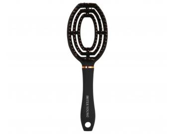 Kefa na roz�es�vanie a f�kanie vlasov s divia��mi a nylonov�mi �tetinami Sister Young Coco Hair Brush - �ierna