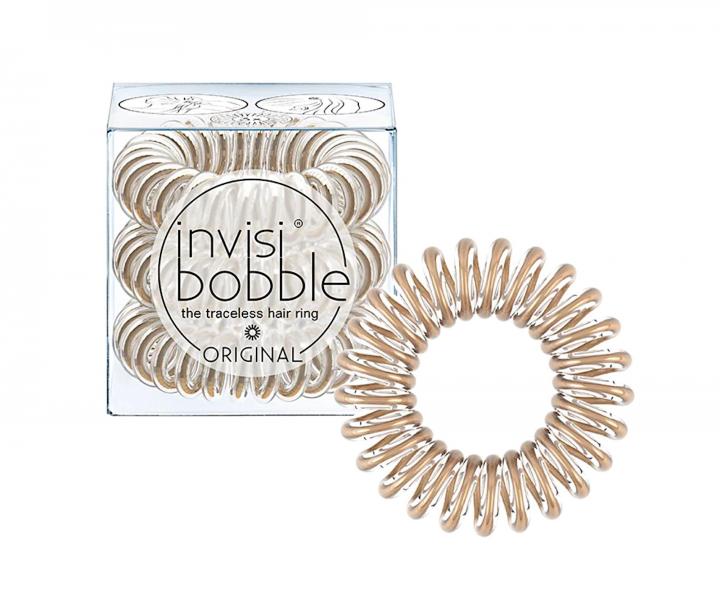 pirlov gumika do vlasov Invisibobble Original Bronze Me Pretty - bronzov, 3 ks