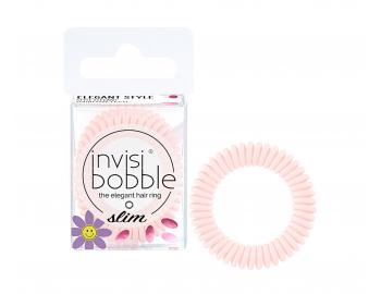Tenk pirlov gumika do vlasov Invisibobble Slim - 3 kusy - svetlo ruov