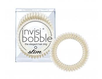 Tenk pirlov gumika do vlasov Invisibobble Slim - 3 kusy - zlat