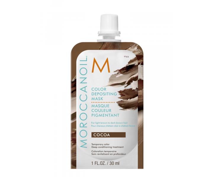 Tnujca maska na vlasy Moroccanoil Color Depositing - Cocoa, 30 ml