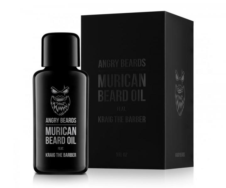 Olej na fzy a ple Angry Beards Murican Beard Oil feat. Kraig The Barber - 1 fl oz