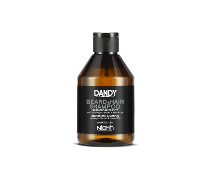 Šampón pre šetrné umývanie vlasov a fúzov Dandy Beard&Hair - 300 ml