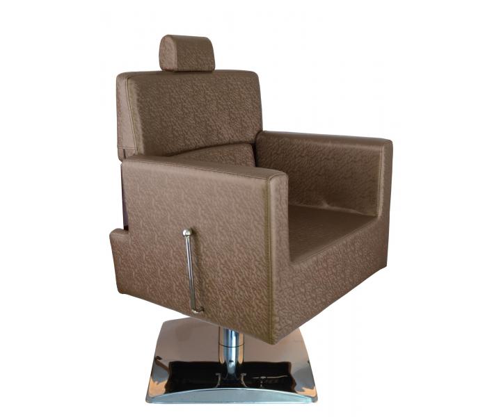 Kaderncke Barber kreslo Detail Larry - zlatohnedej - II. akos - kriv opierka, stiahnut koenka