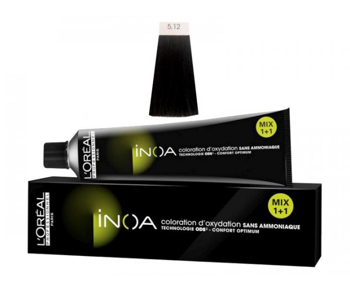 Lor�al Inoa 2 farba na vlasy 60 g - odtie� 5,12 hned� svetl� popolav� d�hov�