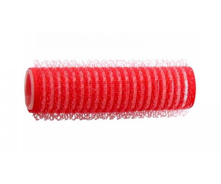 Natky na vlasy Duko Velcro pr.15 mm, 6 ks - samodriace, erven