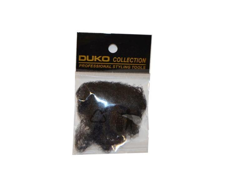 Sieka na vlasy s gumikou Duko 4201 jemn - 3ks, ierna