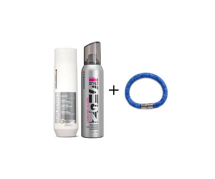 Goldwell �amp�n DS Silver a Sprej Diamond gloss + N�RAMOK