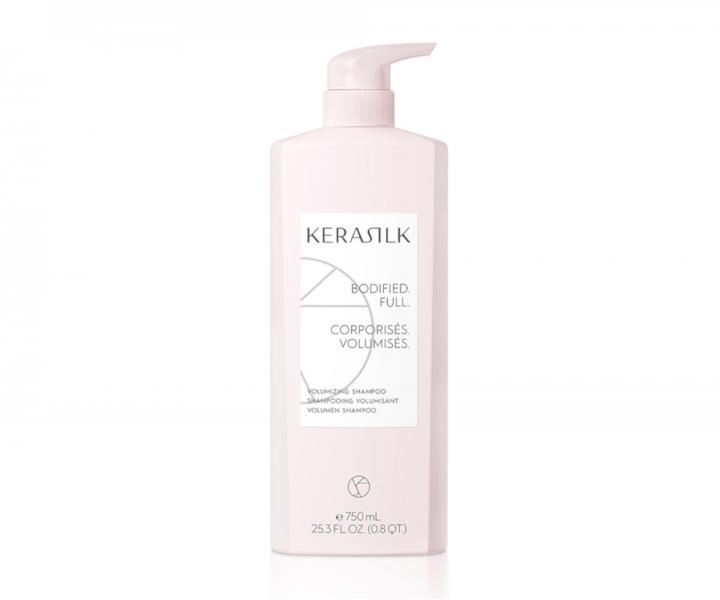 Jemne istiaci ampn na zvenie objemu vlasov Kerasilk Volumizing Shampoo - 750 ml