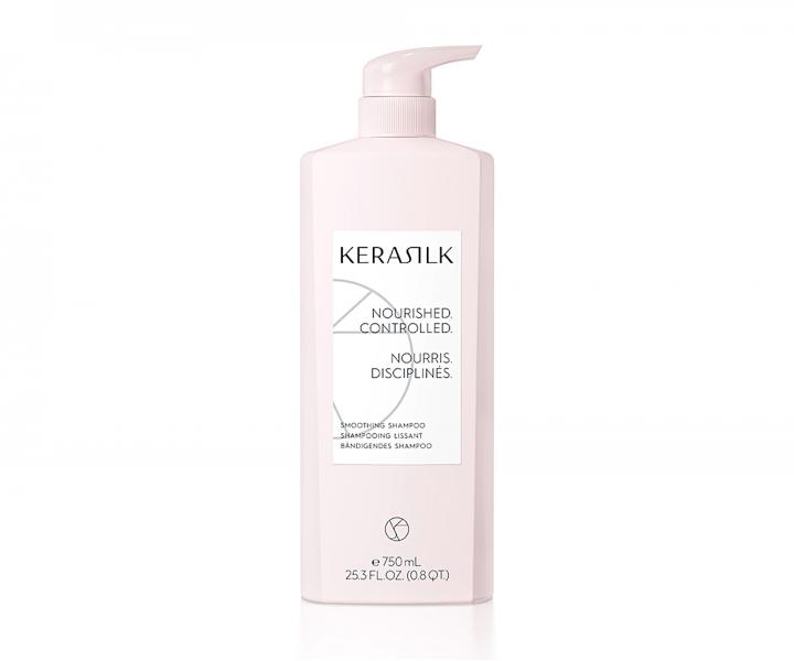 Vyhladzujci ampn pre krepat, nepoddajn a kuerav vlasy Kerasilk Smoothing Shampoo - 750 ml