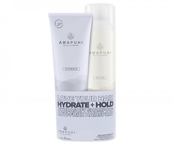 Sada na hydratciu a styling vlasov Paul Mitchell Awapuhi Hydrate and Hold Save Duo - ampn + fixan sprej