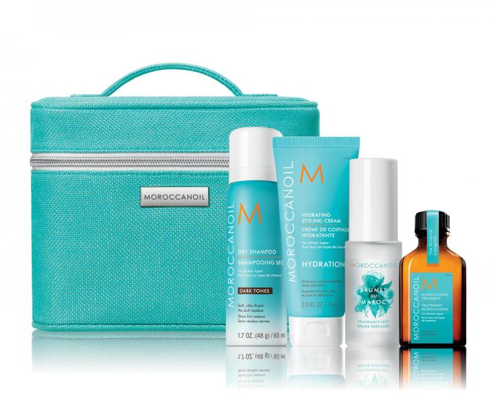 Dar�ekov� sada pre tmavovl�sky Moroccanoil Mediterranean Escape Brunette + kozmetick� ta�ka zadarmo