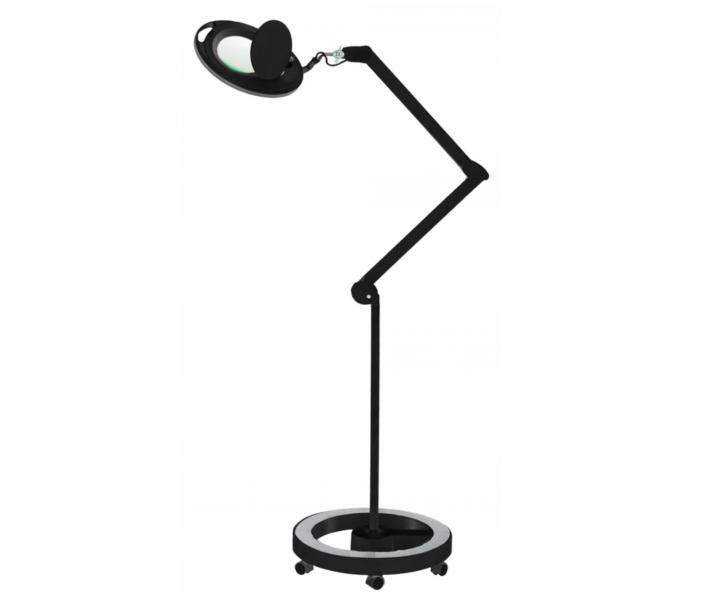 Zv��ovacia lupa s LED lampou na stojane aj s uchyten�m na st�l Weelko Mega+ Black - 5 dioptri�