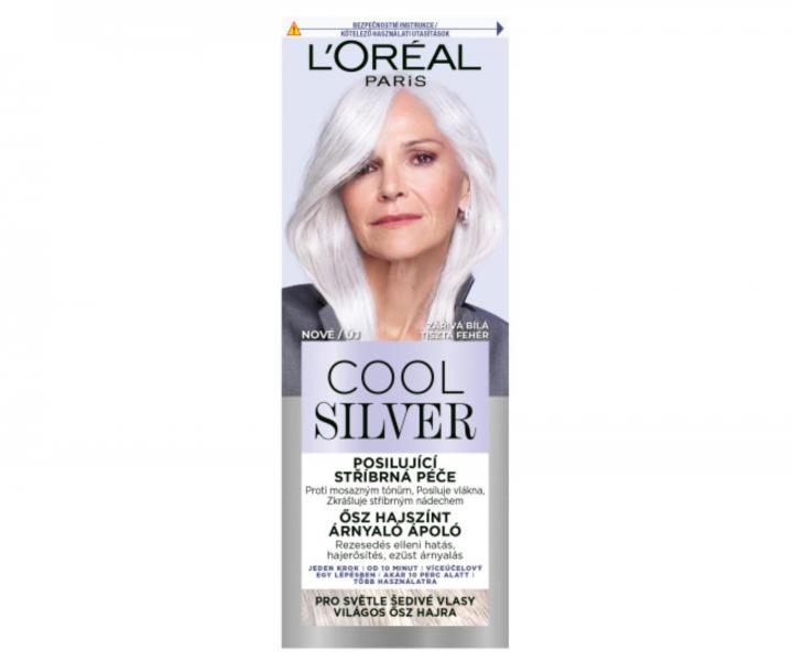 Posilujca strieborn starostlivos Loral Paris Cool Silver - iariv biela, 114 ml